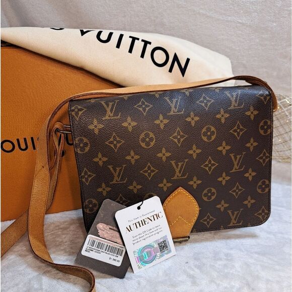 Louis Vuitton CARTOUCHIERE GM w/ Dust Bag, Storage Box & Shipping Box Authentic - Picture 3 of 17